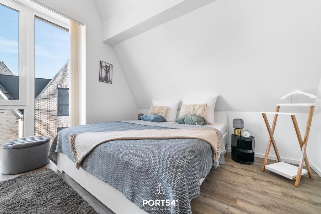 Postel nebo postele na pokoji v ubytování Buhne 16 Dänschendorf auf Fehmarn