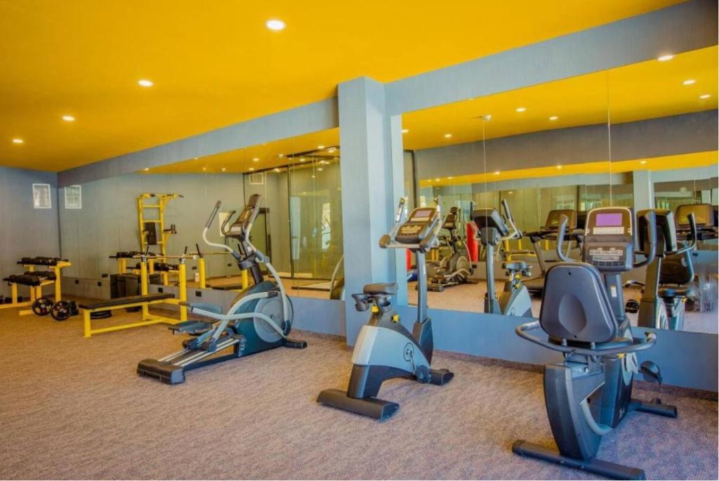 Фитнес-центр и/или тренажеры в MaRKoS flat in Bakuriani Inn