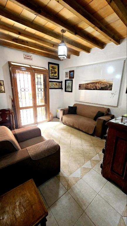 Posezení v ubytování Hotel Plaza Baratillo