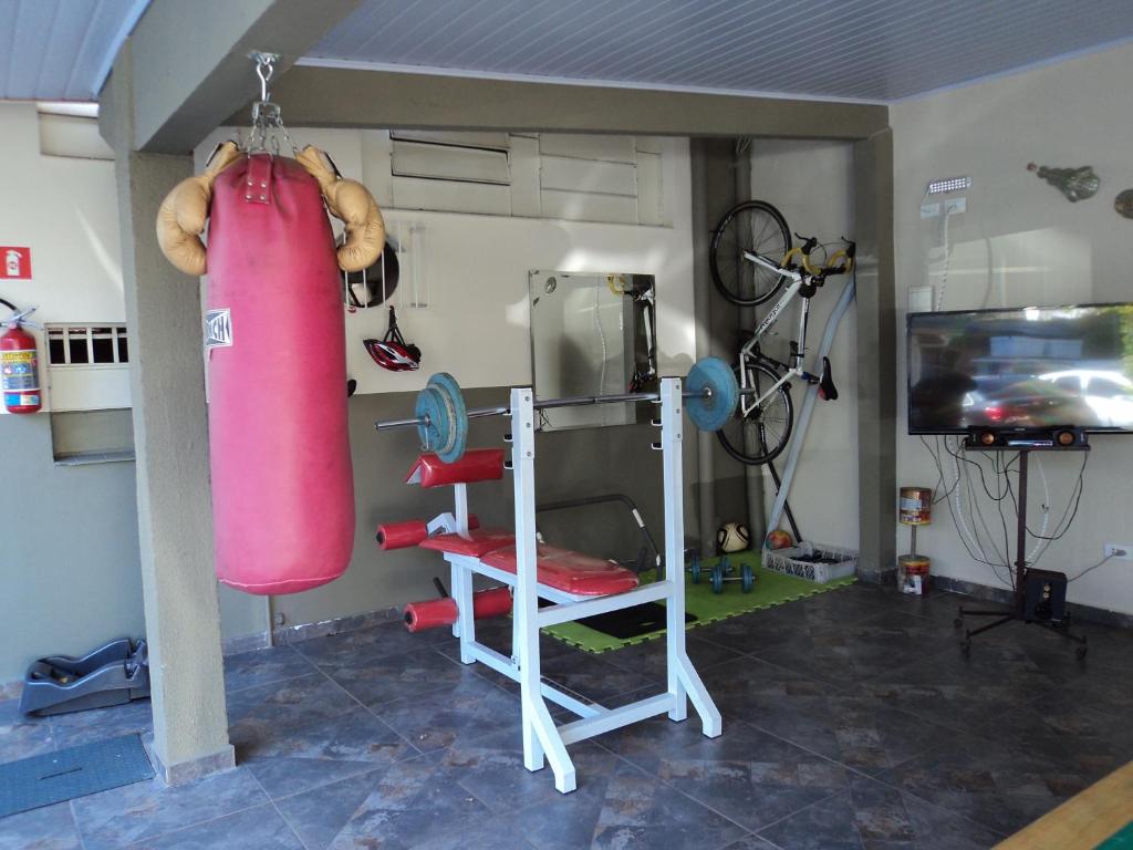 Fitness centrum a/nebo fitness zařízení v ubytování Iguassu Central Flats