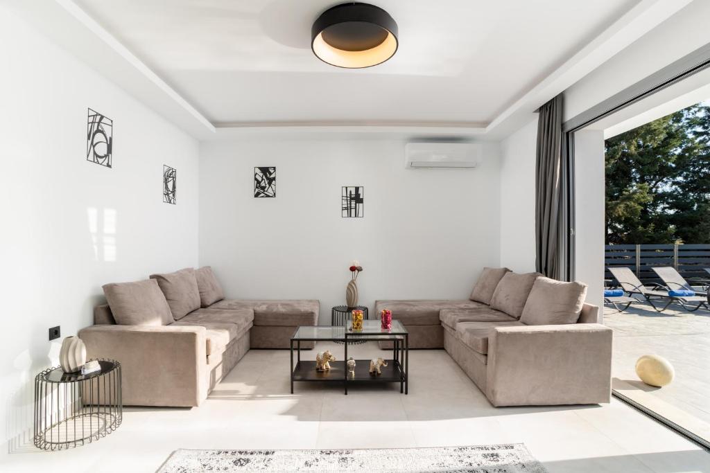 Posezení v ubytování M&B Luxury Villa