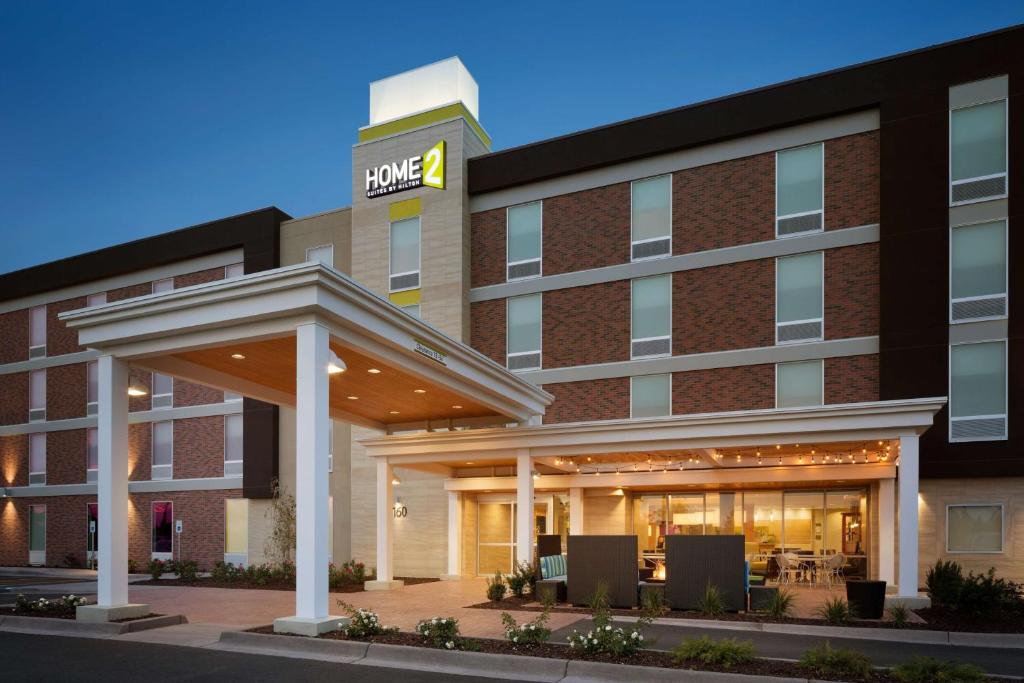 a rendering of the front of a hotel at Home2 Suites by Hilton Idaho Falls in Idaho Falls