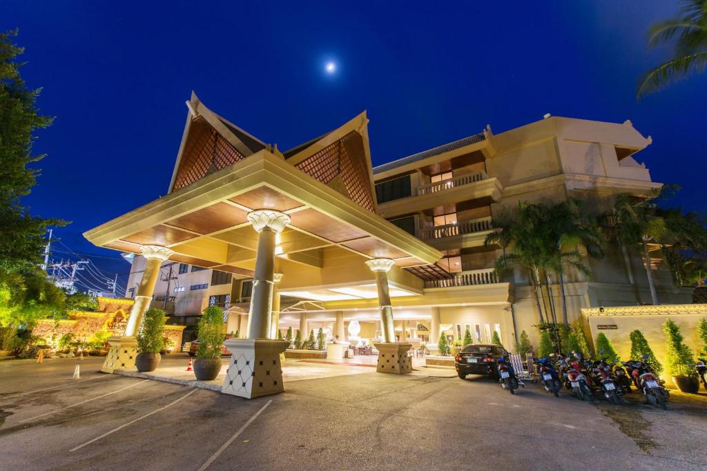 Das Gebäude in dem sich das Resort befindet
