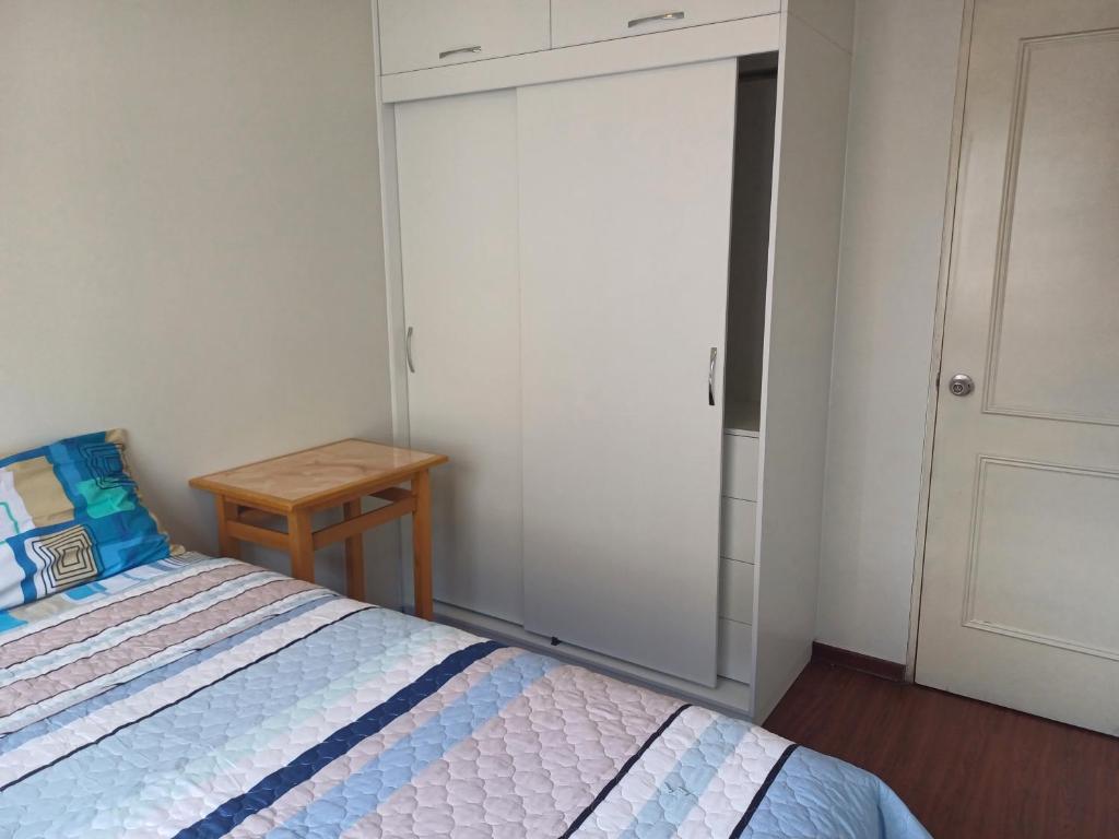 Postel nebo postele na pokoji v ubytování Habitación acogedora Orué