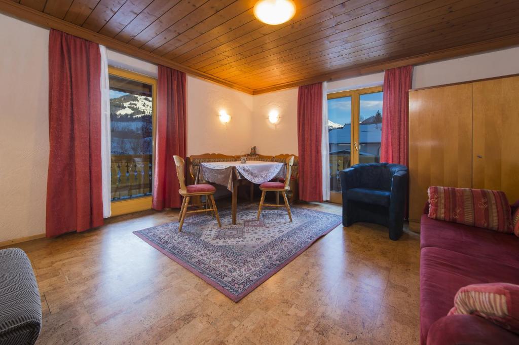 Posezení v ubytování Apartement Haus Johanna