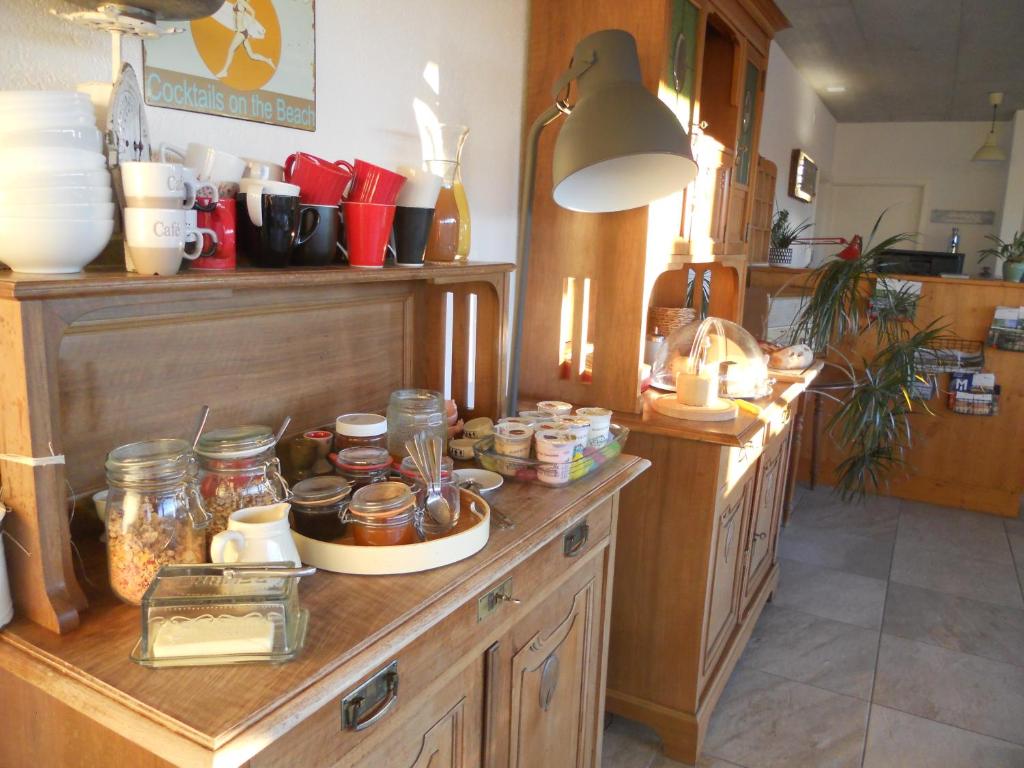 Kuchyň nebo kuchyňský kout v ubytování Gîte Chez Toinette