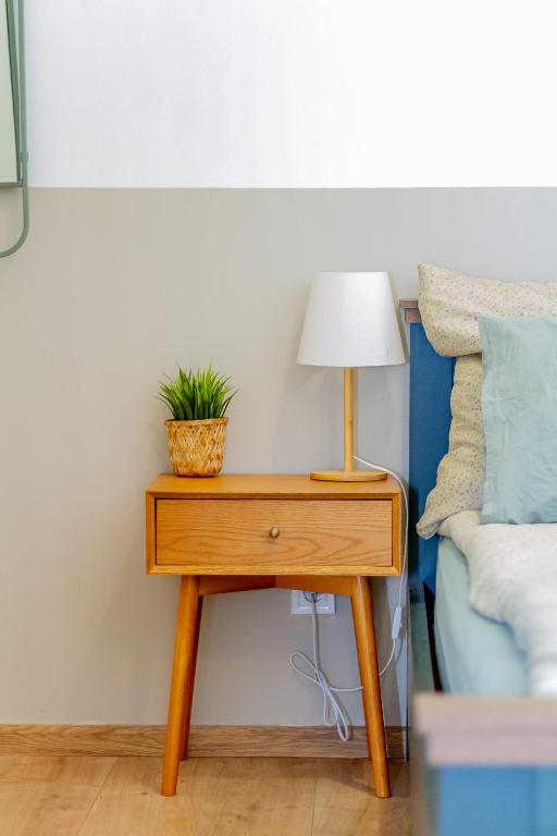 Posteľ alebo postele v izbe v ubytovaní RothApartments'GARDEN
