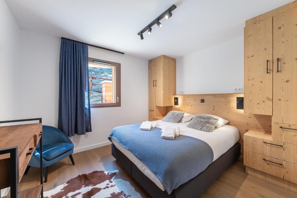 Posteľ alebo postele v izbe v ubytovaní Quintessence - Apt A201 - BO Immobilier - Châtel - Multipass 2025 offert