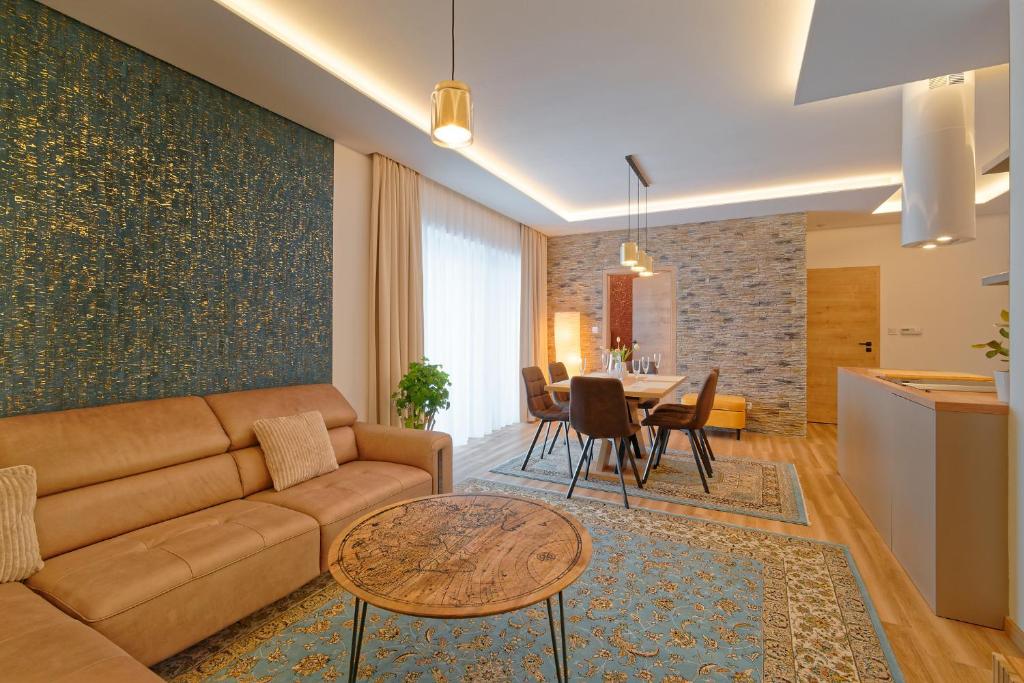 Posezení v ubytování Villa Holiday Hevlín