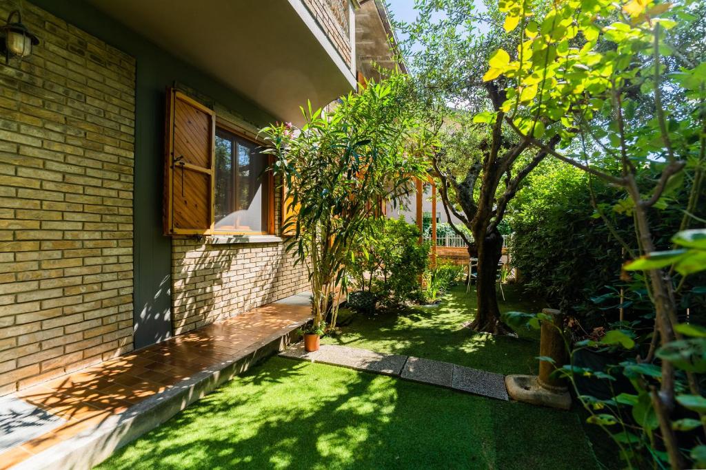 Zahrada ubytování B&B La Gatta Blu