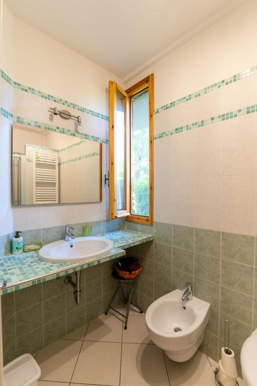 Koupelna v ubytování B&B La Gatta Blu