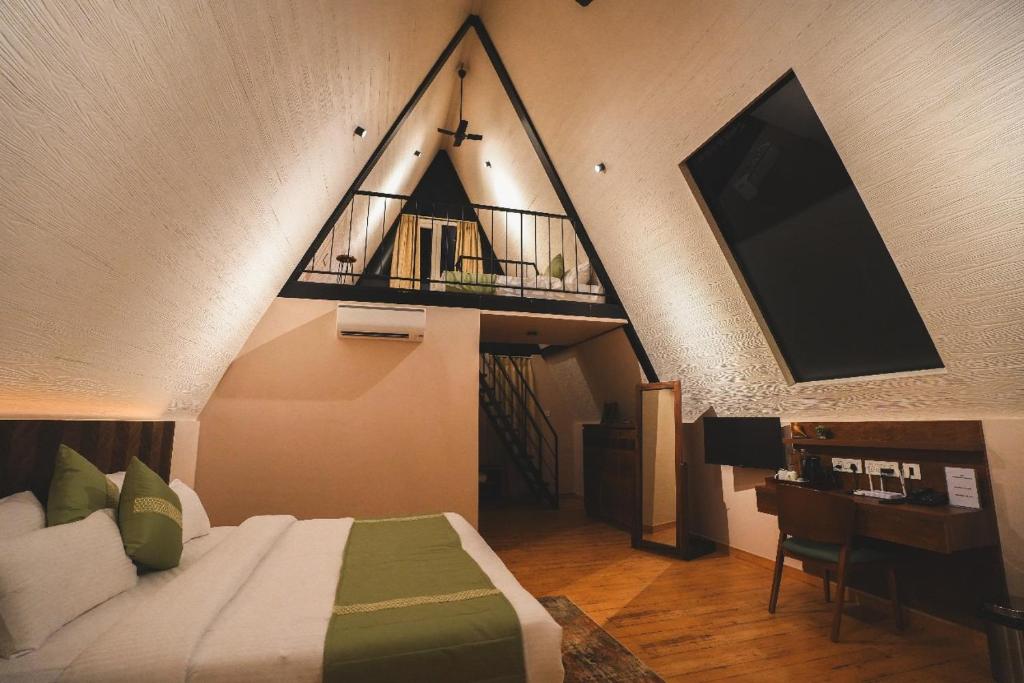 Postel nebo postele na pokoji v ubytování Inika