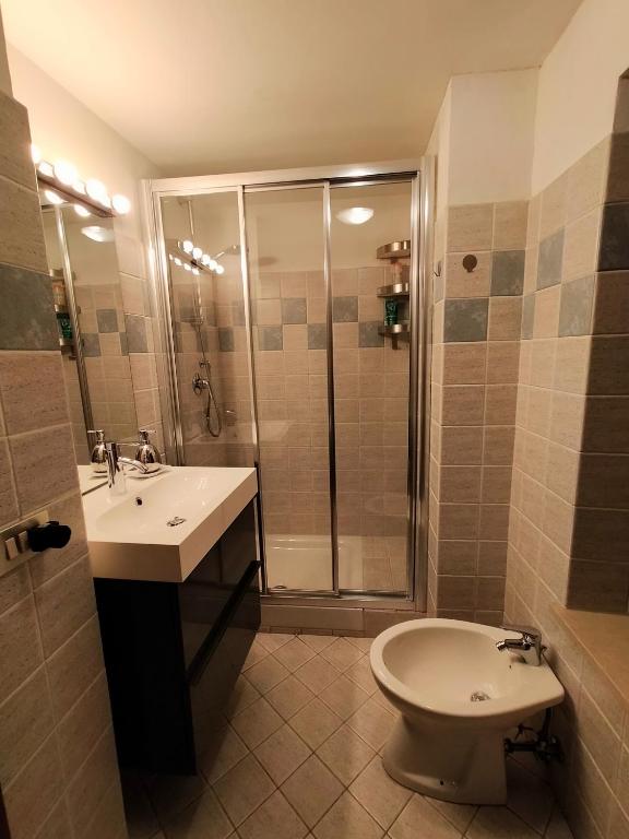 Koupelna v ubytování B&B CINGVLVM