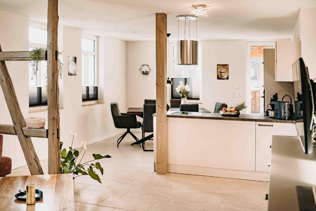 Η κουζίνα ή μικρή κουζίνα στο Sonneneck 1