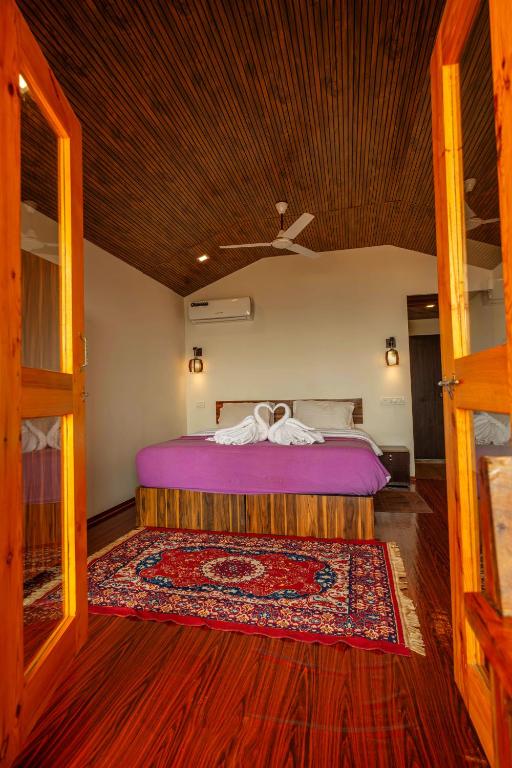 Postel nebo postele na pokoji v ubytování Agonda Serenity Resort