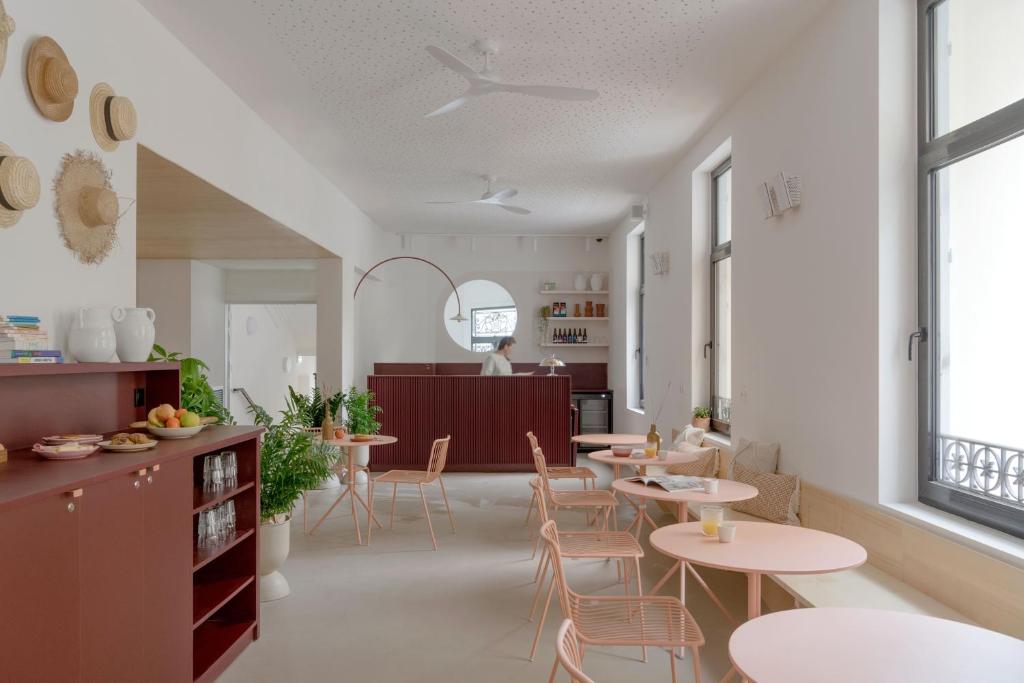 Posezení v ubytování SLO Hostel Nice