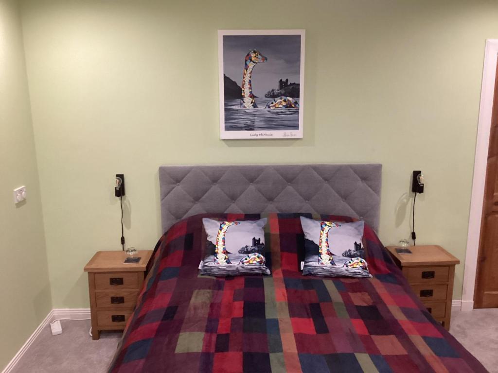 Кровать или кровати в номере Taigh Sealladh Fèidh B&B