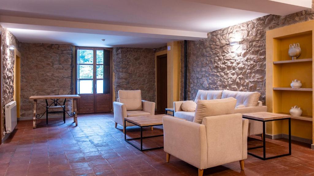 Posezení v ubytování Abbatissa Hotel Restaurant