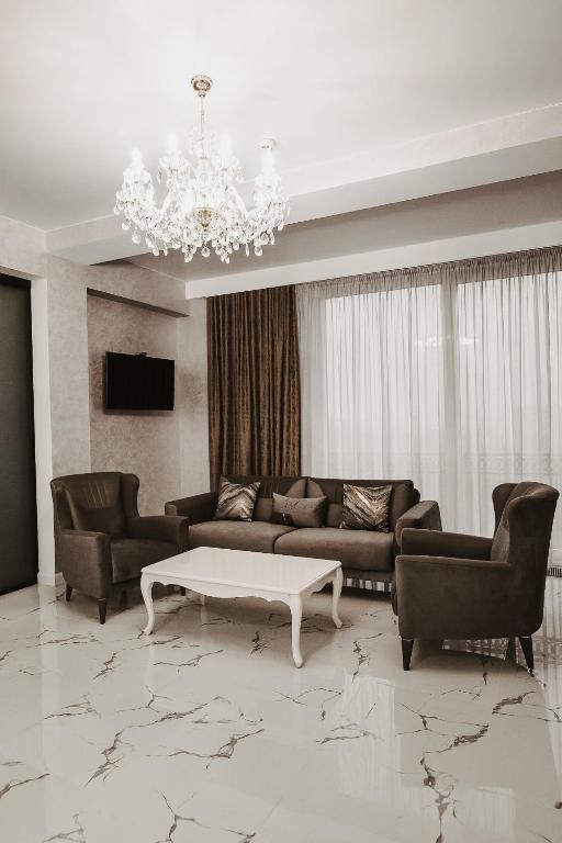 TV a/nebo společenská místnost v ubytování Time Hotel&SPA