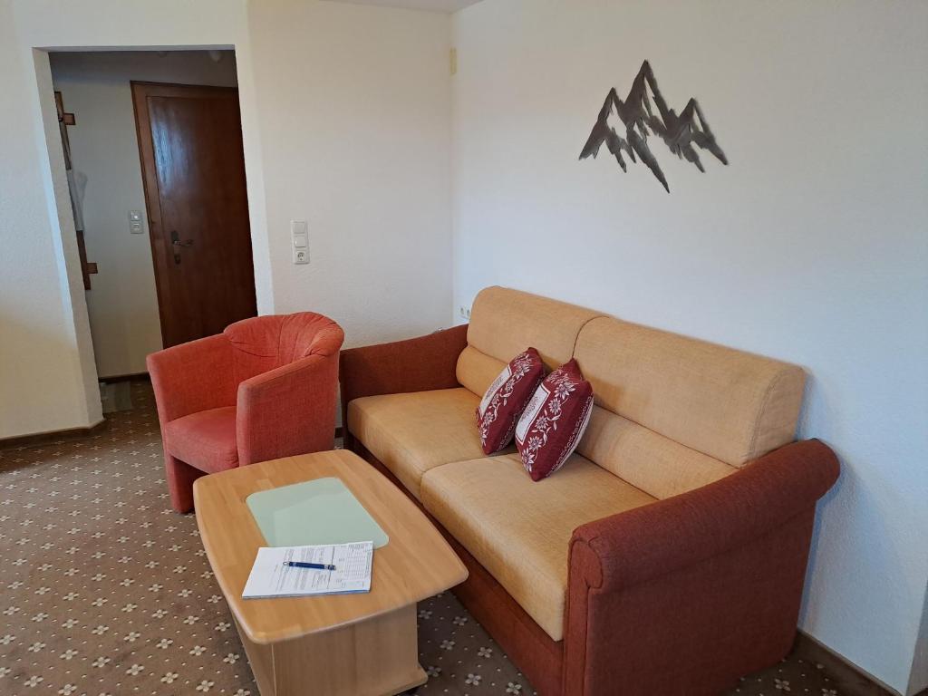 Posezení v ubytování Haus Peintner