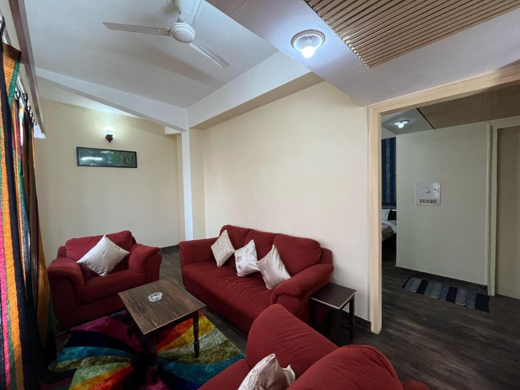 Posezení v ubytování Gautam Hotel