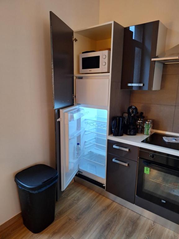 Kuchyň nebo kuchyňský kout v ubytování Huis ALNA 4