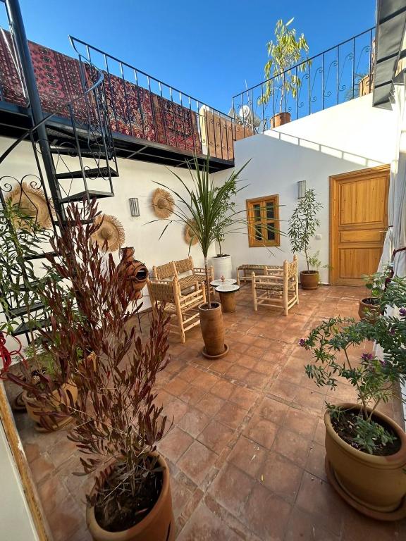 Balkón nebo terasa v ubytování Riad & SPA Privé - La Perle d'Orane - Marrakech