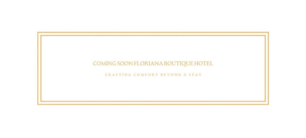 Ett certifikat, pris eller annat dokument som visas upp på Floriana Boutique Hotel