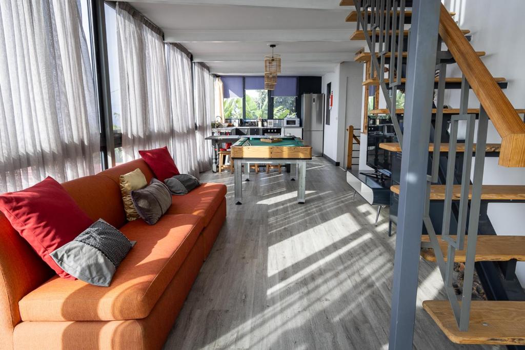 Posezení v ubytování Panoramic House