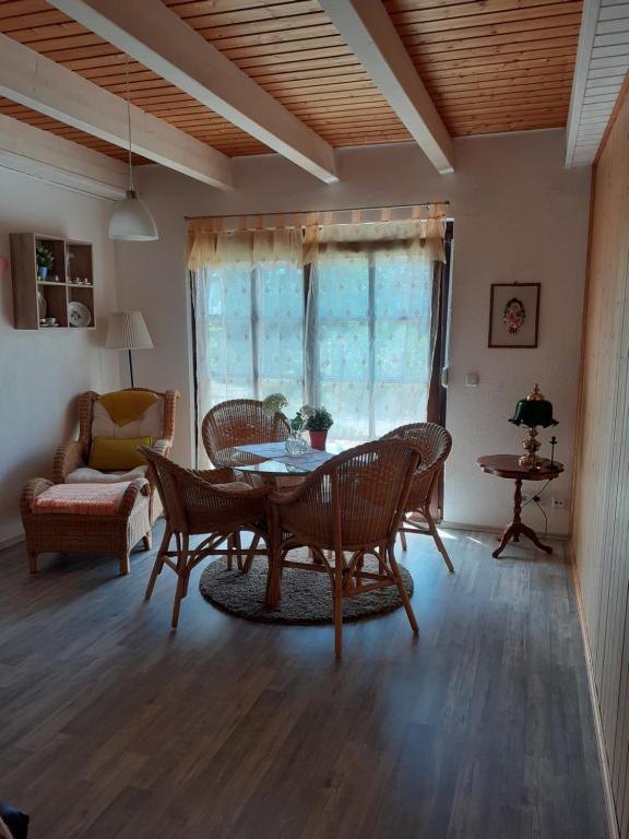 Χώρος καθιστικού στο Ferienwohnung Bodensee