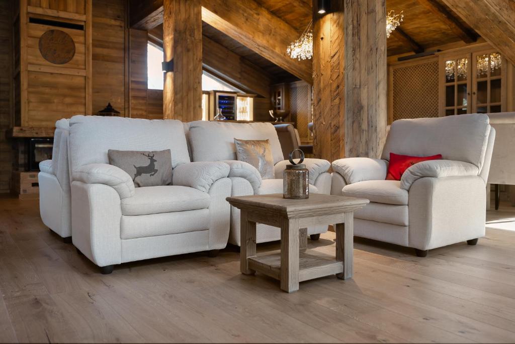 Posezení v ubytování Chalet Royal