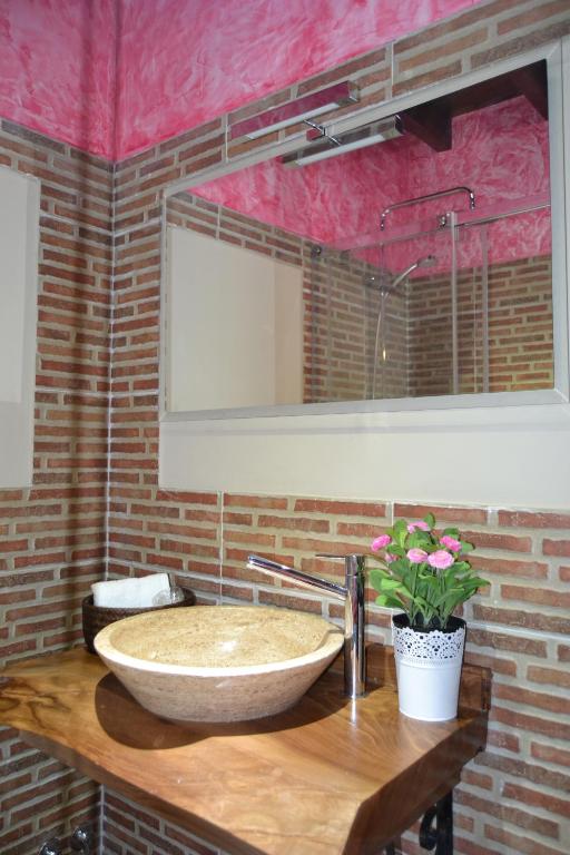 Koupelna v ubytování Casa Rural La Casa de Las Manuelas