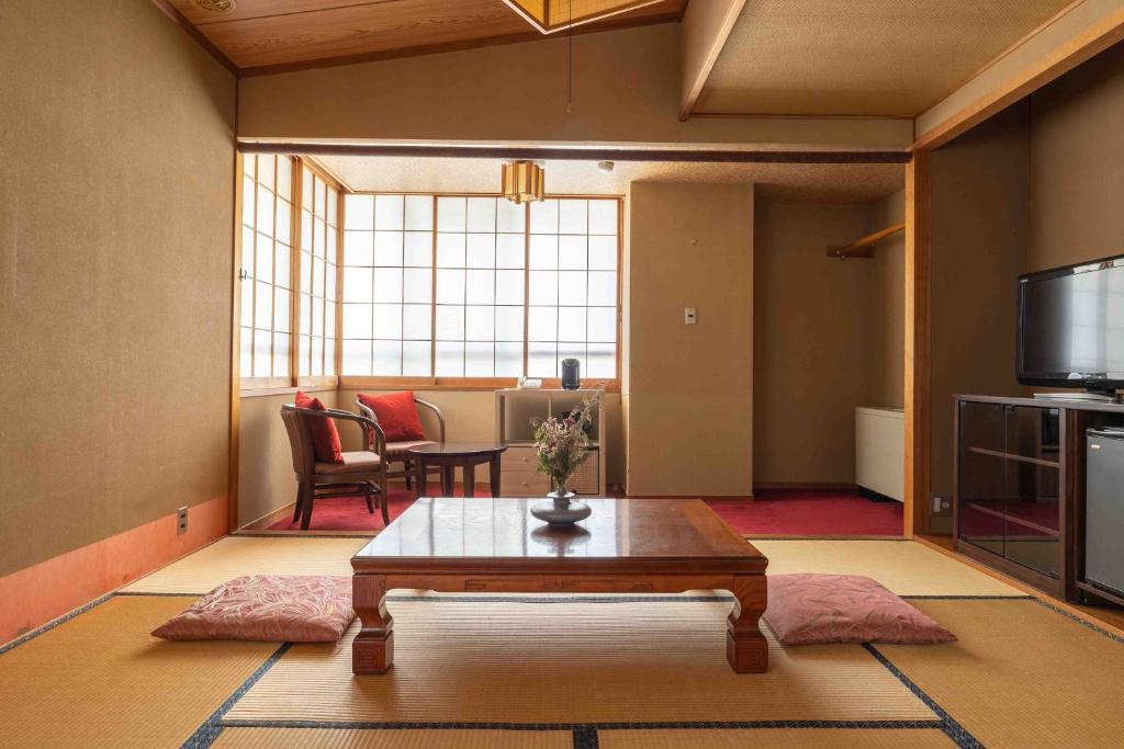 Posezení v ubytování Nozawa View Hotel Shimataya