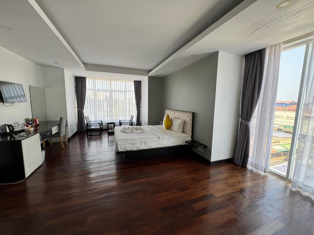 Postel nebo postele na pokoji v ubytování Hotel La Maravilla