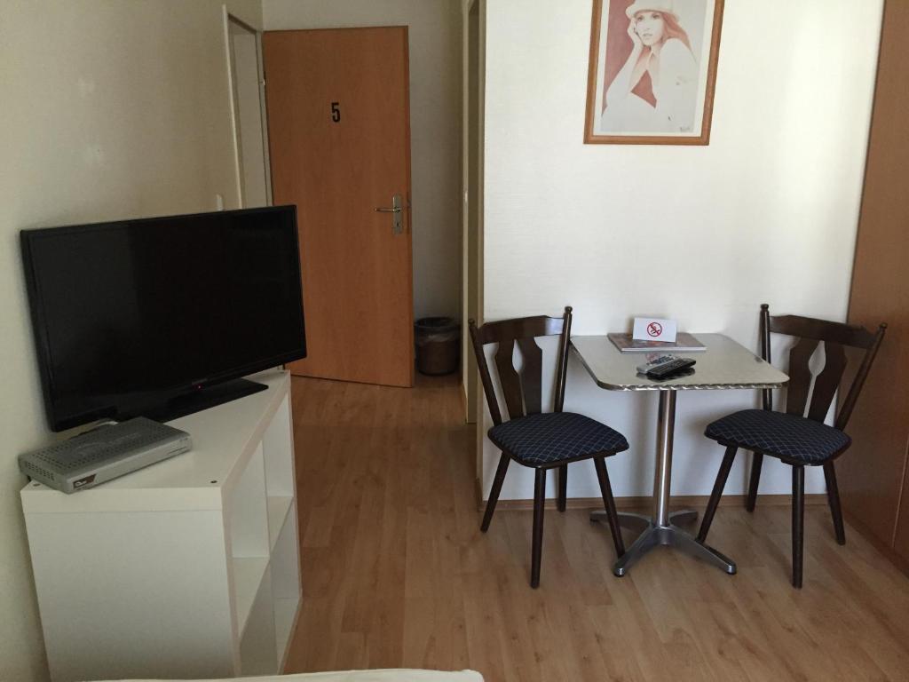 TV a/nebo společenská místnost v ubytování Hotel Restaurant Zagreb