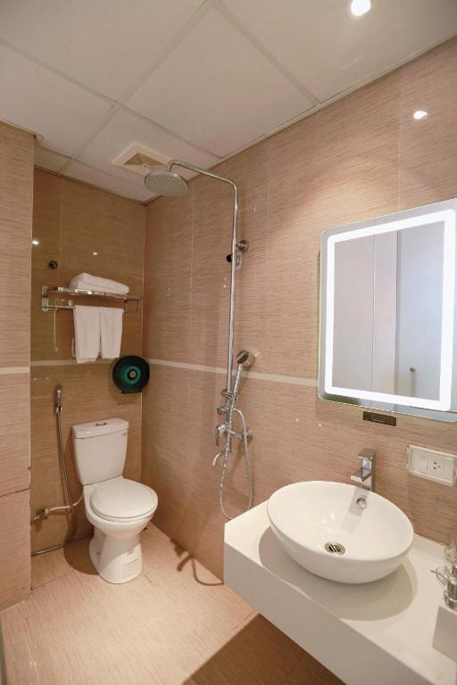 Koupelna v ubytování Keypad Hotel - 28 Dịch Vọng Hậu