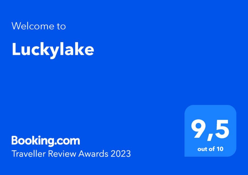 Certifikát, hodnocení, plakát nebo jiný dokument vystavený v ubytování Luckylake