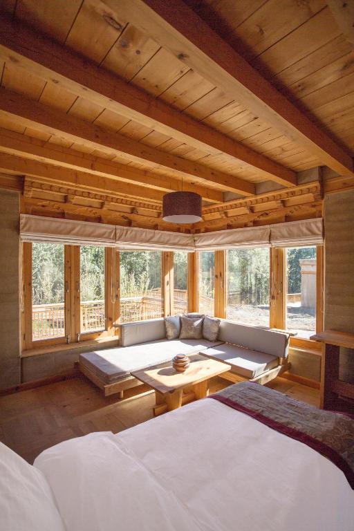 Postel nebo postele na pokoji v ubytování Ladakh Eco Resort