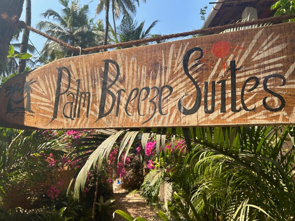 a wooden sign that reads la brea blanca suites at Palm Breeze Suites in Palolem