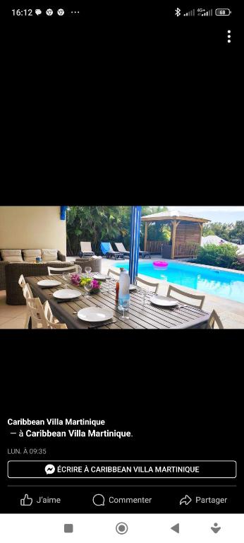 Bazén v ubytování Douceur des Hauteurs bas de villa, piscine privée nebo v jeho okolí