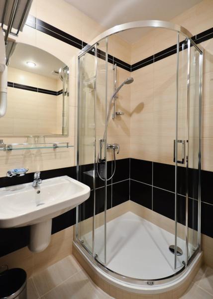 Koupelna v ubytování Hotel Kotyza