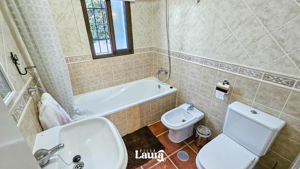 Koupelna v ubytování Villa Laura