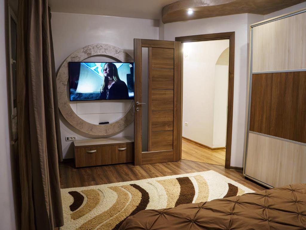 TV a/nebo společenská místnost v ubytování Residence Apartments Deva
