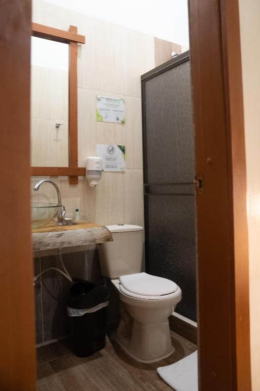 Koupelna v ubytování Finca Hotel Yerbabuena