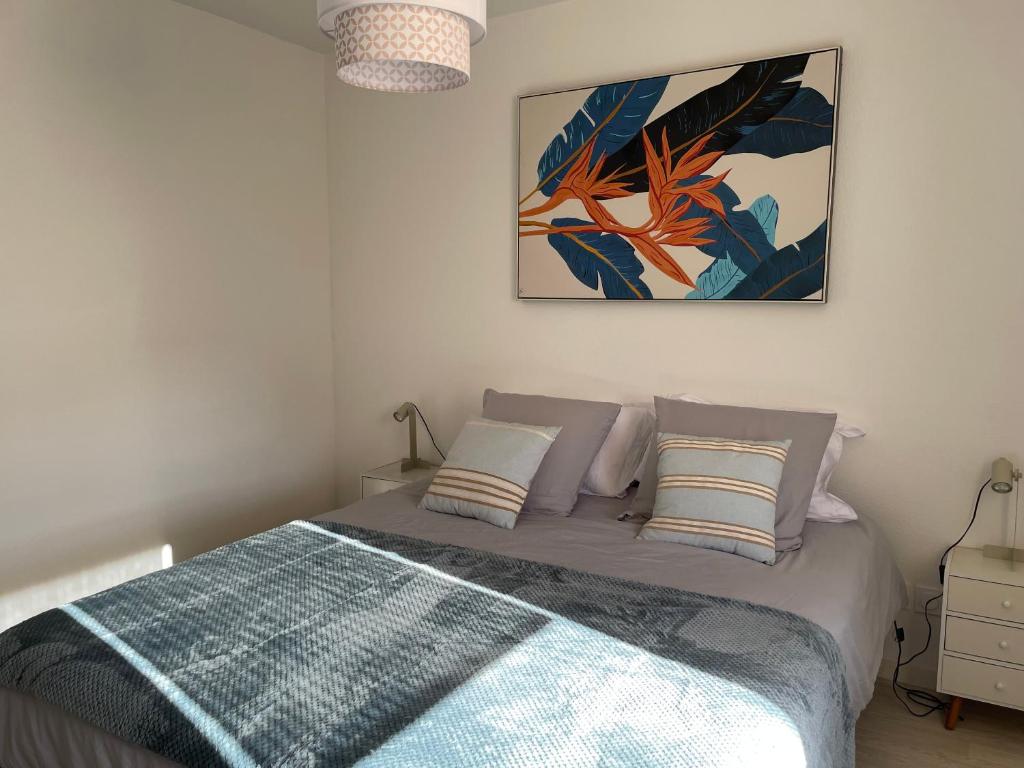 Postel nebo postele na pokoji v ubytování appartement cosy