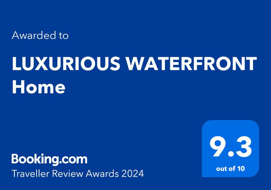 Certifikát, hodnocení, plakát nebo jiný dokument vystavený v ubytování WATERFRONT Home