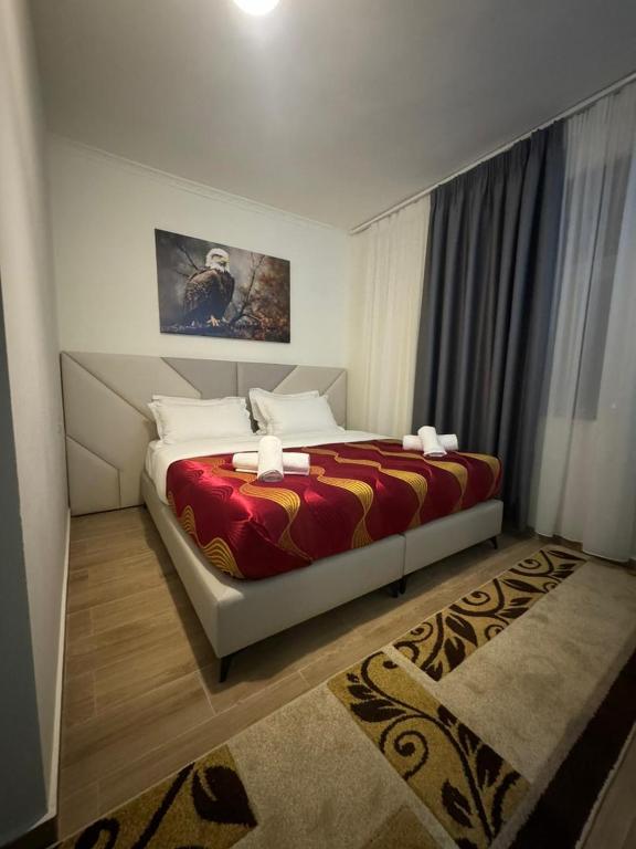 Katil atau katil-katil dalam bilik di Hotel Bar-Restorant Fresku