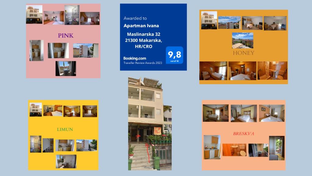 a brochure for a condominium in singapore at Apartman Ivana in Makarska