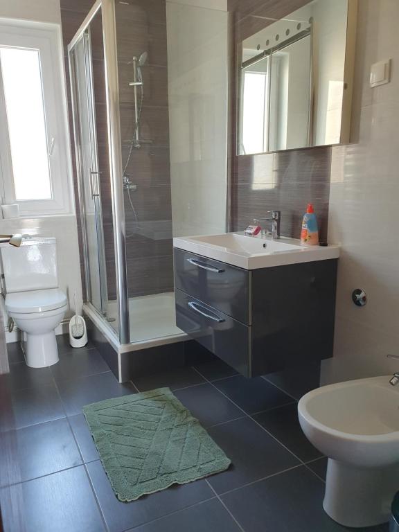 Koupelna v ubytování Apartmani Nada