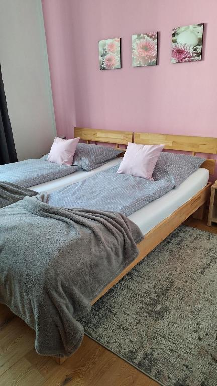 Postel nebo postele na pokoji v ubytování Privát JOZEF
